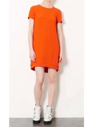 Яскраве помаранчеве плаття з креп шифону top shop3 фото