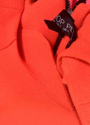 Яскраве помаранчеве плаття з креп шифону top shop10 фото