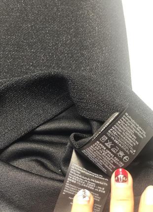 Люрексовое чорне плаття на бретелях в білизняному стилі divided7 фото