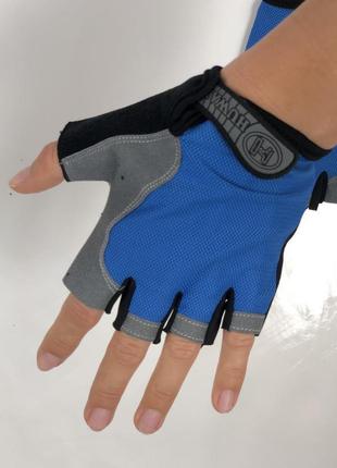 Спортивні гелеві рукавички на велику руку2 фото