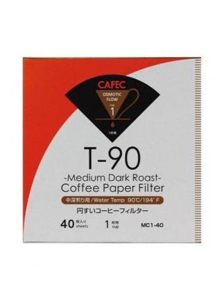 Фільтри паперові cafec medium-dark roast cup1 40 шт.