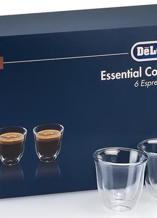 Набор стаканов delonghi espresso 60 мл 6шт