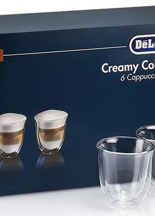 Набір склянок delonghi cappuccino 190 мл 6 шт.