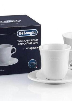 Набір чашок із блюдцем delonghi dlsc 309 cappuccino 2 шт.