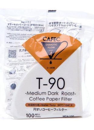 Фільтри паперові cafec medium-dark roast cup4 100 шт.