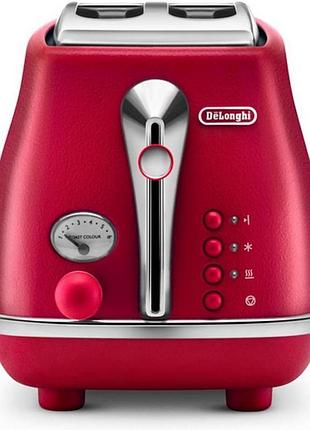 Тостер delonghi ctoe 2103r icona elements