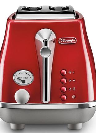 Тостер delonghi ctoc 2103r icona capitals