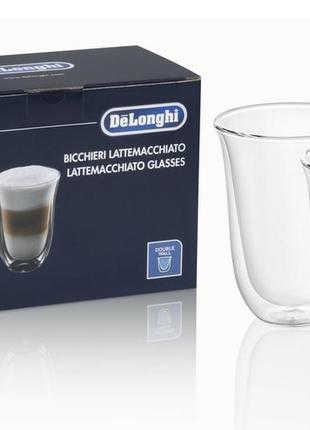 Набір склянок delonghi latte macchiato 220 мл