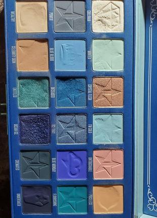 Палетка теней blue blood от jeffree star cosmetics5 фото