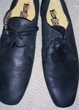 Edk bran (сша)- замшевые с лазерным напылением туфли из коллекции vintage style 46 размер (31cm)9 фото