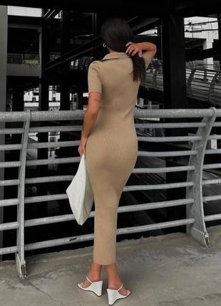 Женское платья тонкое платья с разрезом ниже колен розміри: 42...8 фото