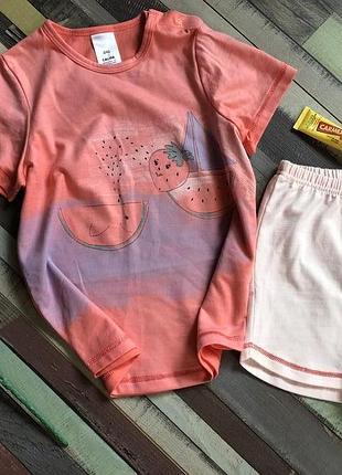 Милая детская пижама , пижама на девочку 2/4 годика calida