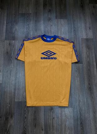 Umbro мужская футболка вмбро спортивная желто синяя поло лого m l xl