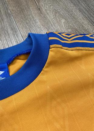 Umbro мужская футболка вмбро спортивная желто синяя поло лого m l xl2 фото