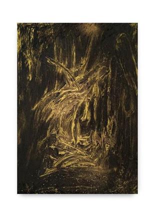 Текстурная абстрактная живопись на дереве "мергерай"3 фото
