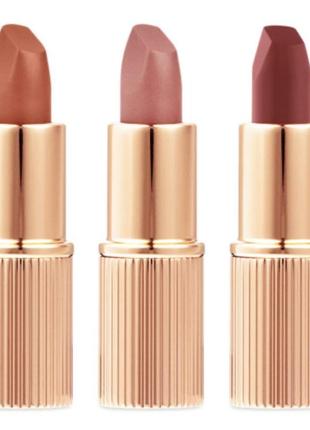 Charlotte tilbury iconic mini lip trio помада набір помад2 фото