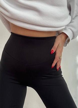 Женские штаны-клеш с начесом розміри: 42-44, 44-463 фото