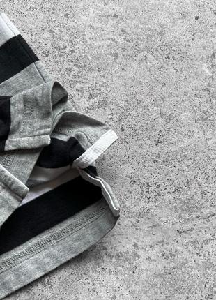 Nike men’s vintage striped grey black short sleeve polo shirt вінтажне поло в полоску7 фото
