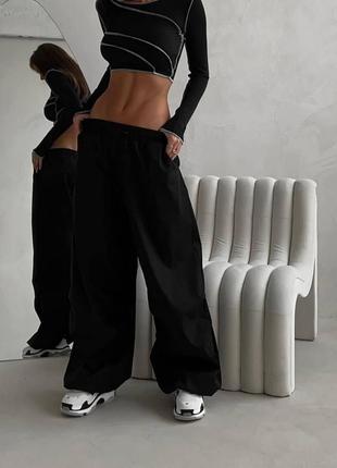 Жіночі штани карго з плащової тканини розмір: 42-465 фото