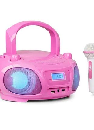 Roadie sing cd бумбокс fm-радіо світлове шоу cd-плеєр мікрофон
