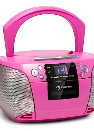 Auna harper cd boombox cd плеєр bluetooth касета fm aux usb