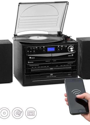 Auna 388-dab+ стерео 20 вт макс. вінілова cd-касета bt fm/dab+...