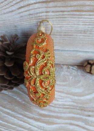 Новогодняя елочная игрушка, медальон 10см.