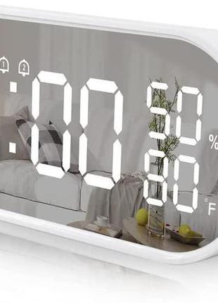 Цифровий будильник fanju з портом usb для заряджання, світлоді...