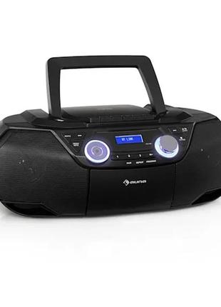 Auna roadie 2k boombox cd плеєр касетна радіо dab/dab+ fm blue...