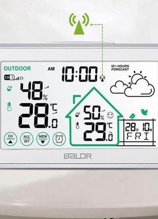 Радіомодетеостанція baldr із зовнішнім датчиком, метеостанція ...3 фото