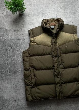 Мужской пуховый жилет nike 90s vintage down vest!4 фото