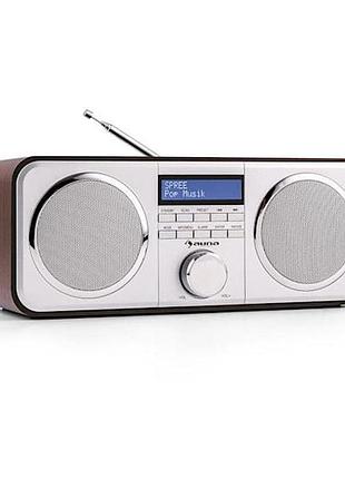 Цифрове радіо коричневе, рк-дисплей, dab/dab +, fm-rds