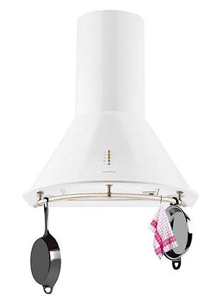 Витяжка lumio neo в стилі ретро білий, 60 см, 610 м3/год