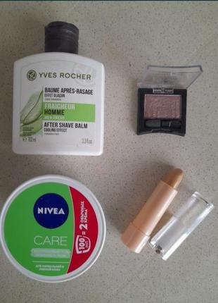 Гель-крем для обличчя nivea, баальзам після гоління yves rocher