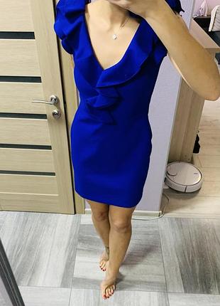 Платье синее lanvin