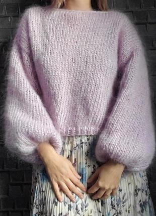 Тёплый и лёгкий мохеровый свитер2 фото