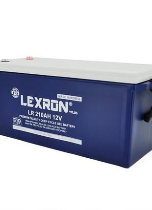 Акумуляторна батарея lexron lxr-12-210 gel 12v 210 ah