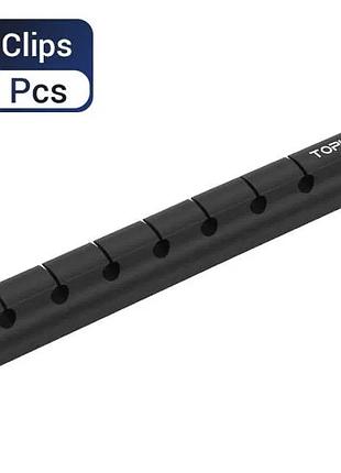 Органайзер для кабелів topk, силіконовий стільничний на 5 осередки.2 фото