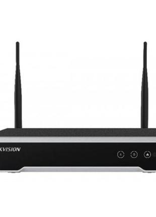 4-канальний мережевий відеореєстратор wi-fi hikvision ds-7104n...
