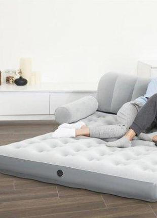 Надувний диван-ліжко multi max air couch 188x152x64 см, з елек...