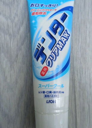 Зубна паста lion dentor clear max. японія.2 фото