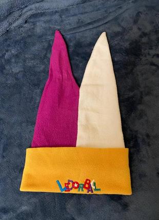 Шапка шута ( ширина - 25 см высота максимальная - 44 см)