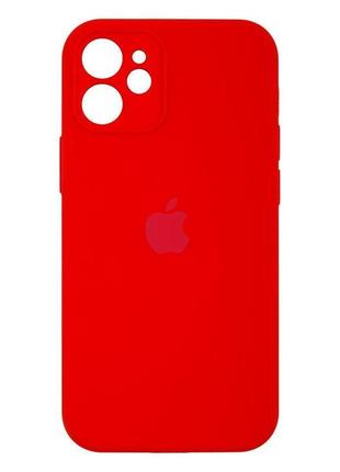 Чехол original full size with frame для apple iphone 12 mini red