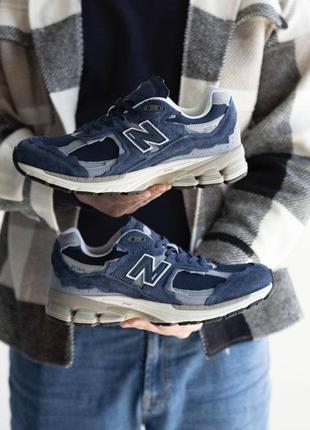 New balance 2002r blue1 фото