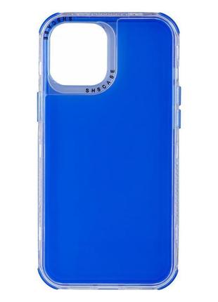 Чохол space neon color для apple iphone 12 pro max blue