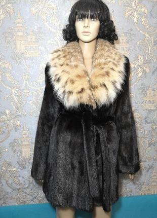 Норковая шуба с рысью blackglama norwegian furs за 55000 грн6 фото