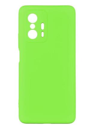 Чохол full case no logo для xiaomi 11t pro shiny green