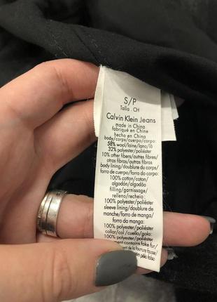 Пальто calvin klein jeans s шерстяне оригінал чоловіче8 фото