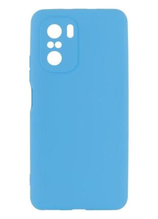 Чохол full case no logo для xiaomi poco f3 blue