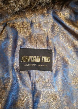 Норкова шуба з риссю blackglama norwegian furs8 фото